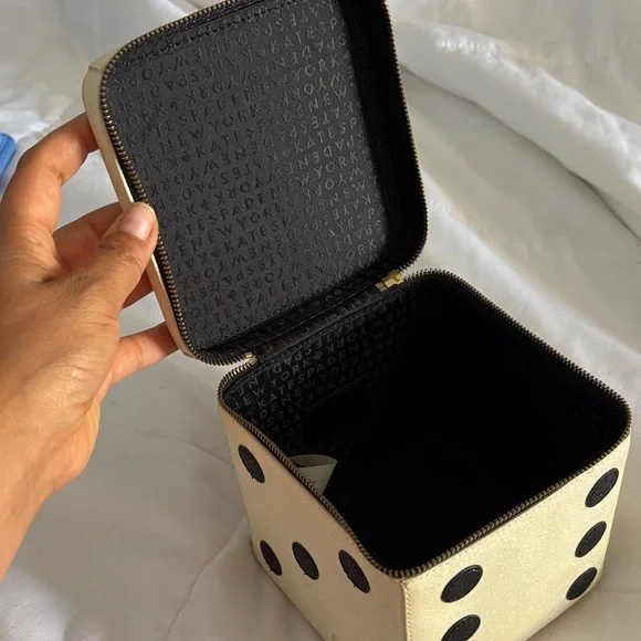 Kate Spade Cream and Black Dice Wristlet - Picture 4 of 4